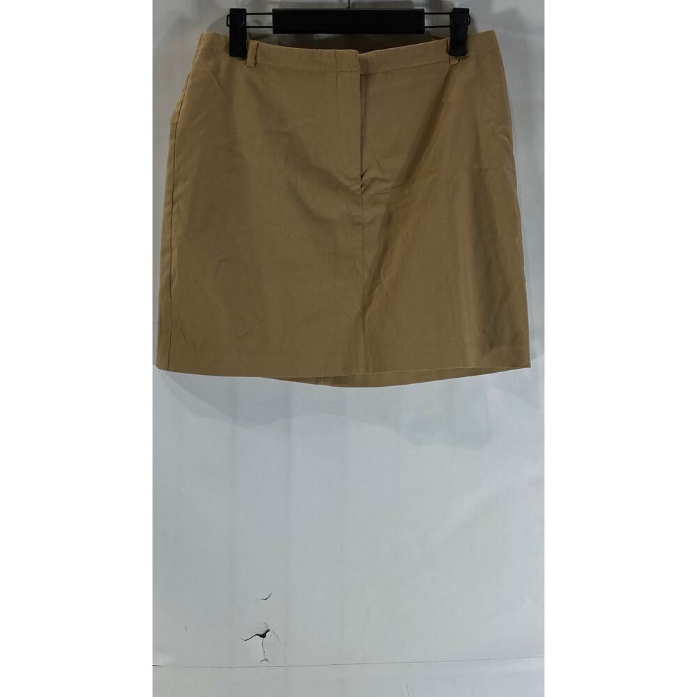 Express Women's Brown Solid Stretch Mini Skirt Sz… - image 1